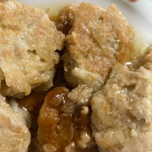 鶏むねモモひき肉豆腐入りつくね甘醤油味付け